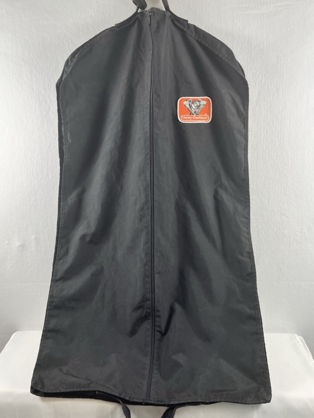 Vintage 1990s Harley-Davidson Black Garment Bag V-Twin Evolution Patch